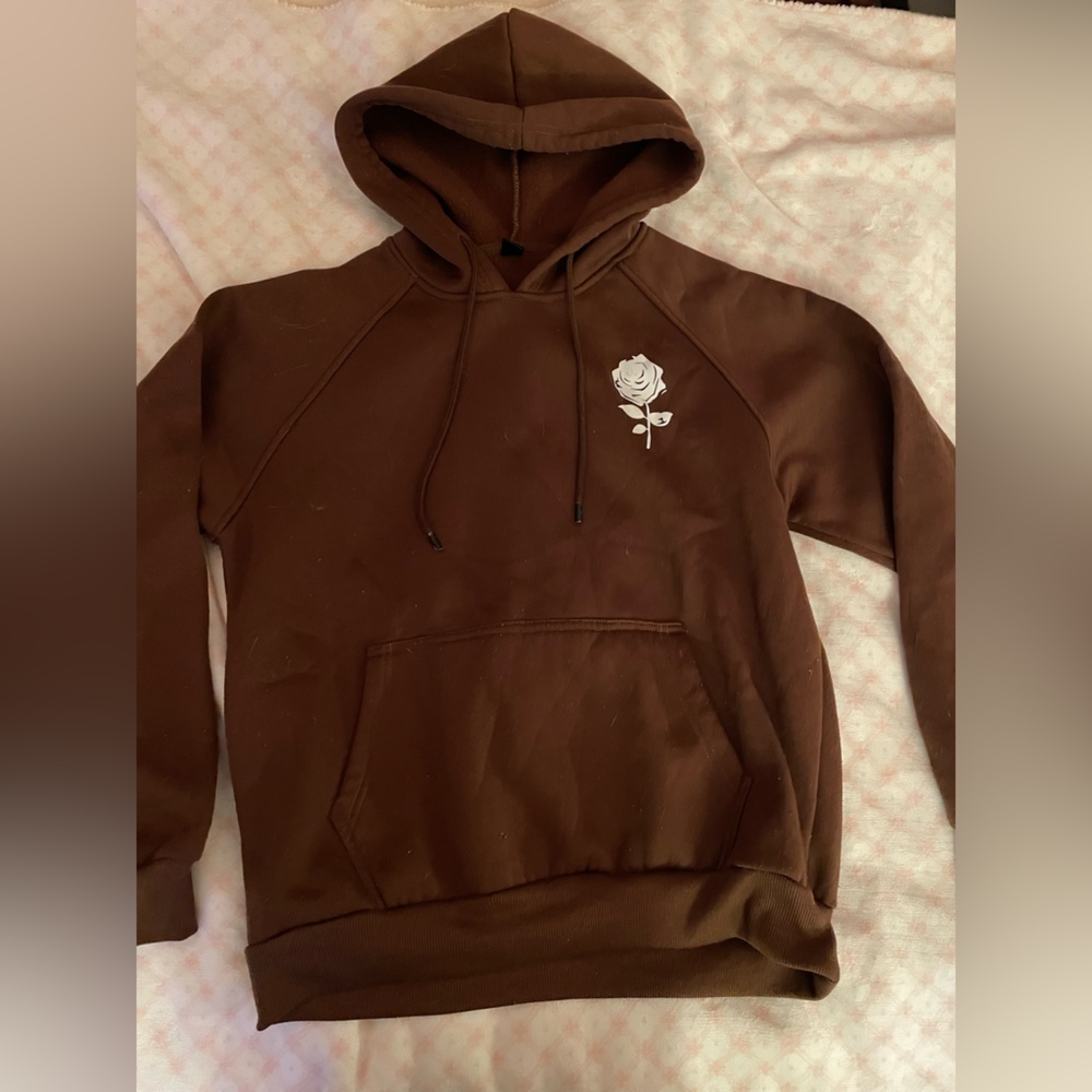 Brown hoodie, size medium